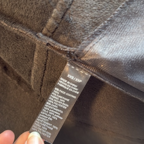 White House Black Market Asymmetrical Zip LS Shearling Moto Blazer Jacket, XXS - Picture 9 of 11